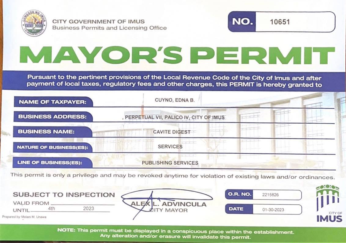 Mayor's Permit